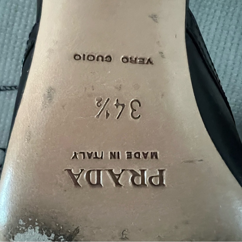 Prada Kitten Heel Mules size 34.5 - Picture 12 of 12
